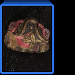 Circa 40's vintage beaded bag with shoulder strap